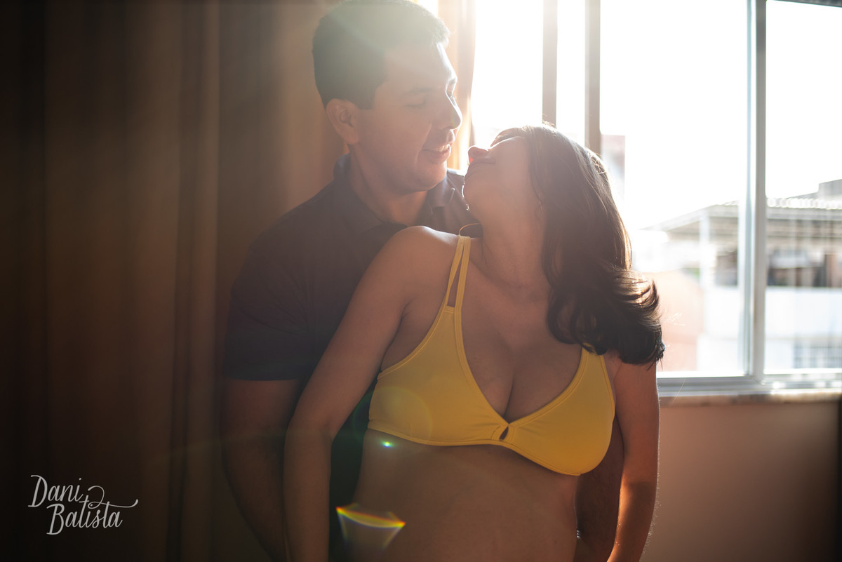 Ensaio de Gestante em Casa