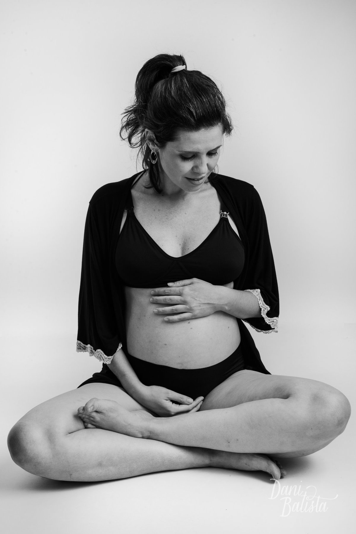 Ensaio de fotos de Gestante em Estúdio