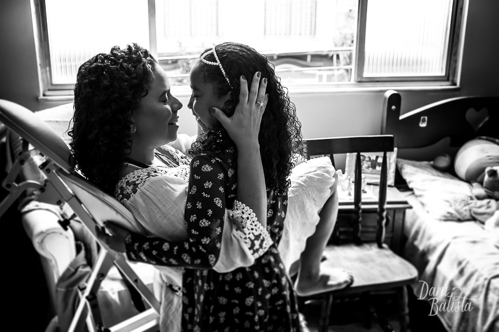 making of noiva com a filha casamento de dia rj