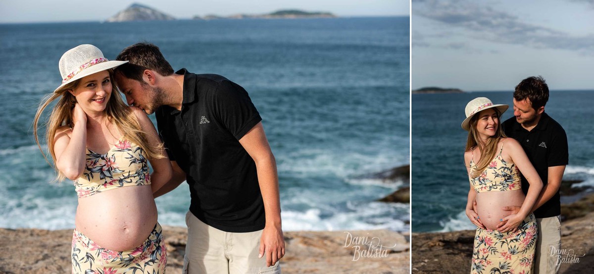 Ensaio de Gestante na Pedra do Arpoador