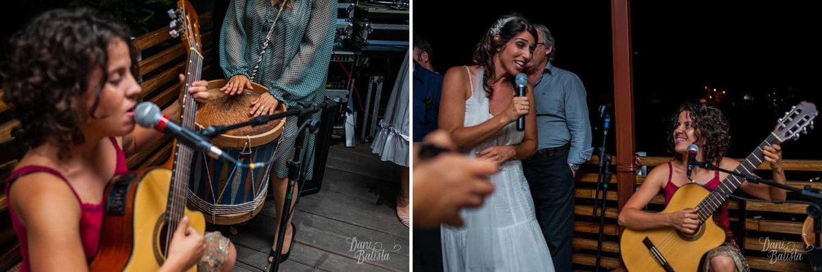 noiva cantando durante festa de casamento em casa rj