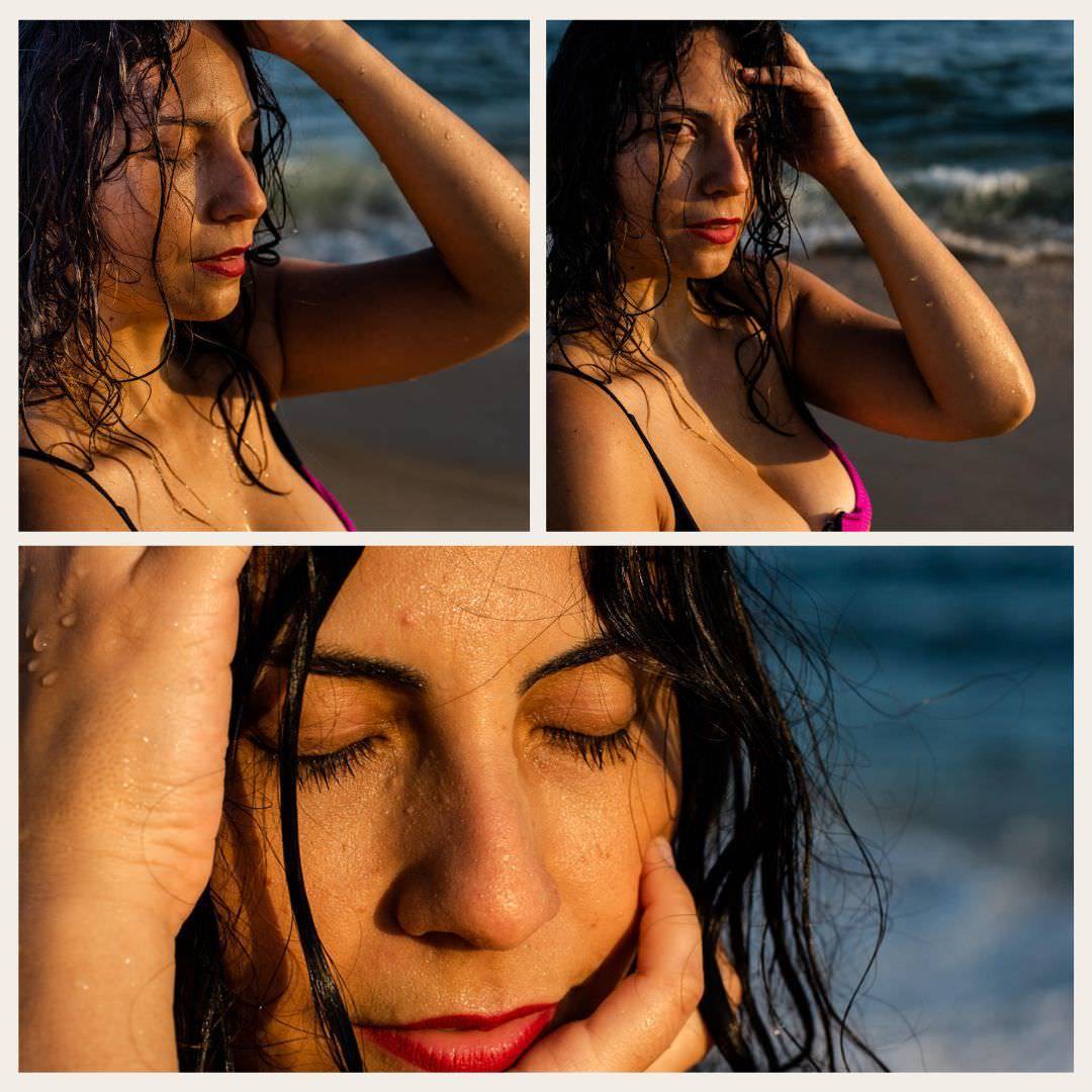 Ensaio Feminino praia ao amanhecer