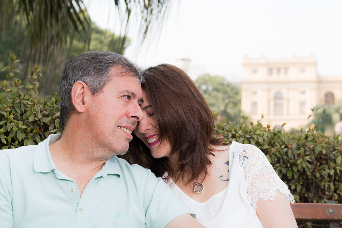E assim ficou o ensaio fotográfico do casal Dulce e Luiz Fernando realizado Parque da Independência, localizado na cidade de São Paulo.