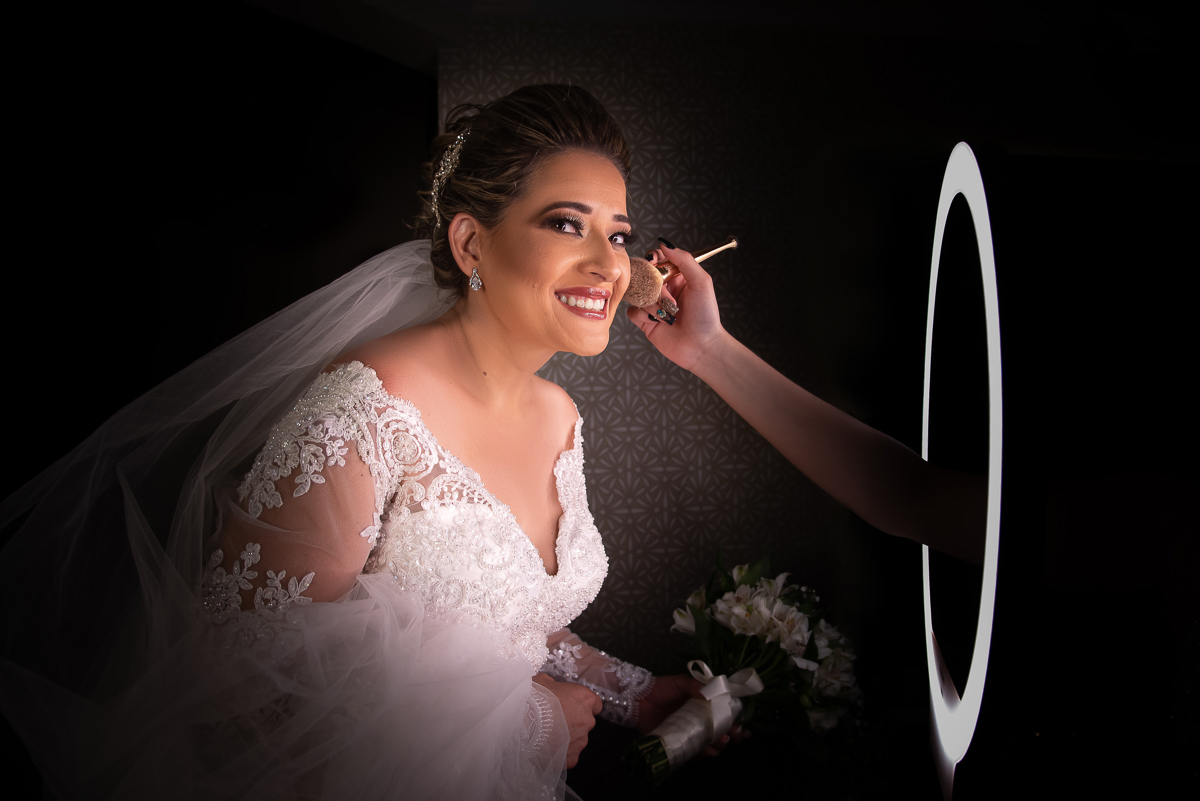 ensaio de noiva pronta no making of