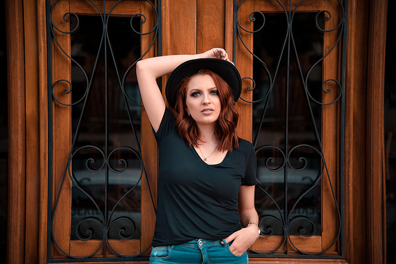 ensaio feminino urbano rustico