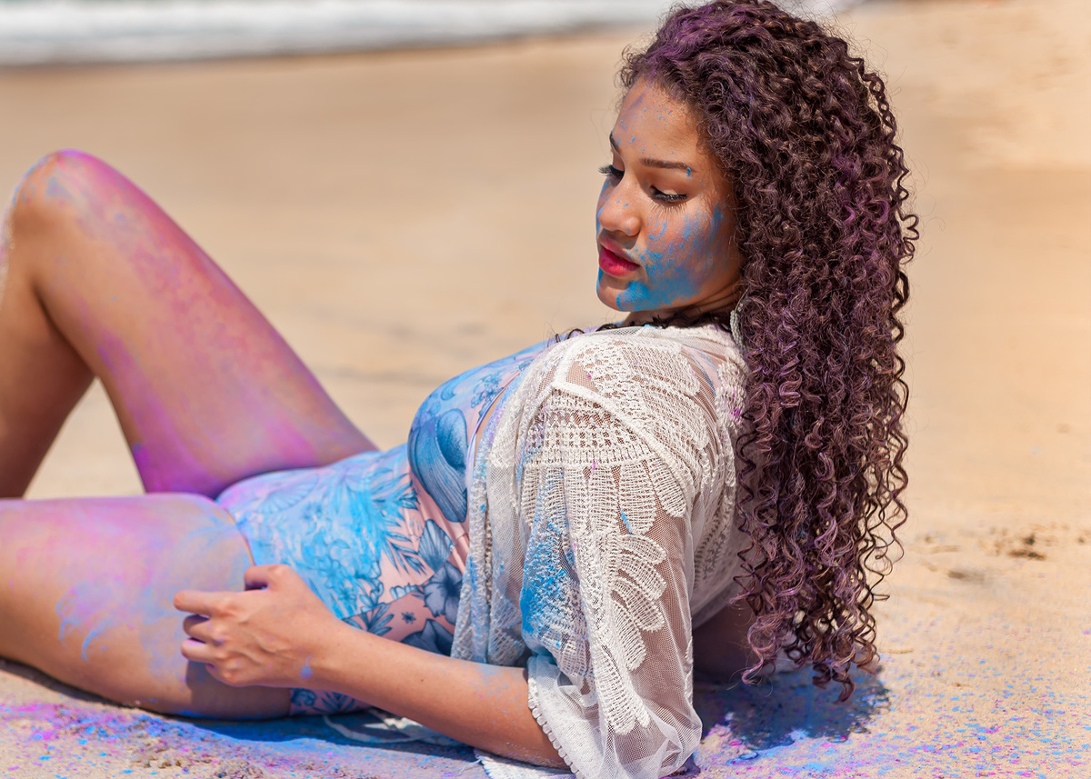 Ensaio fotográfico da debutante Letícia. Fotógrafo Wallace Nunes. Realizado na Prainha Rj