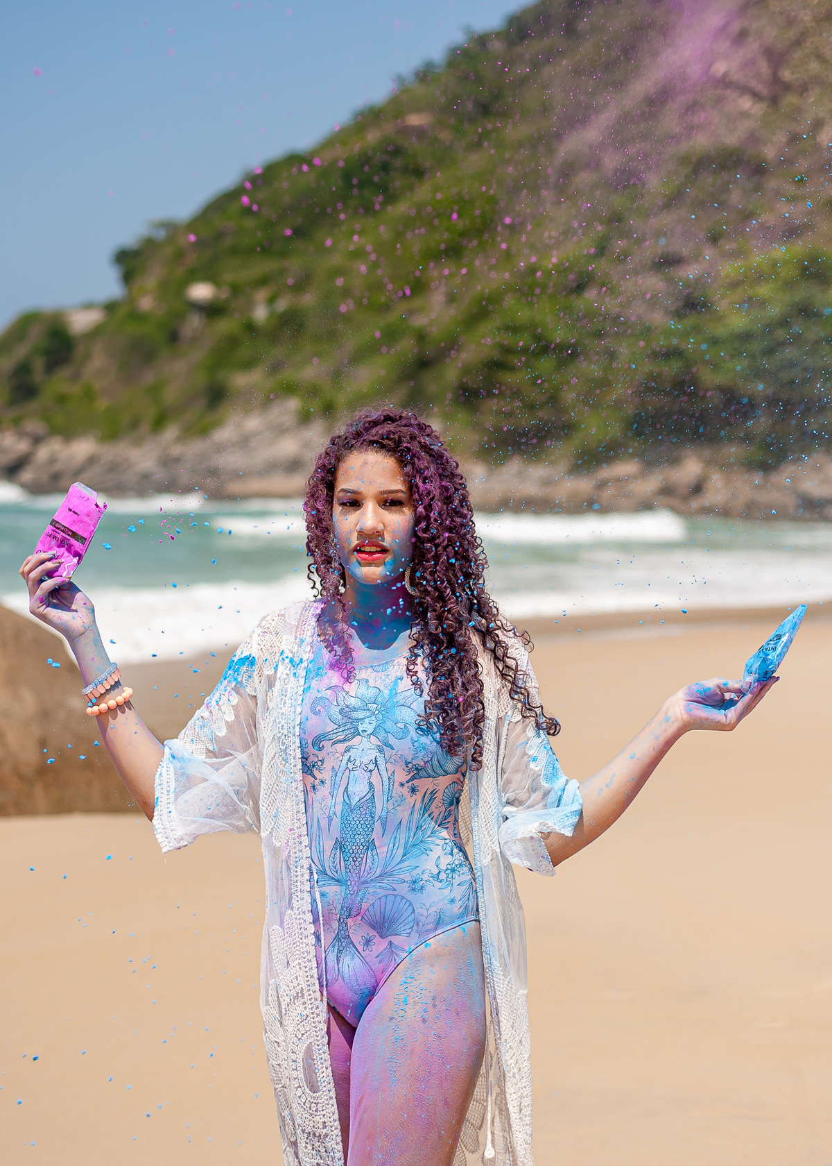Ensaio fotográfico da debutante Letícia. Fotógrafo Wallace Nunes. Realizado na Prainha Rj