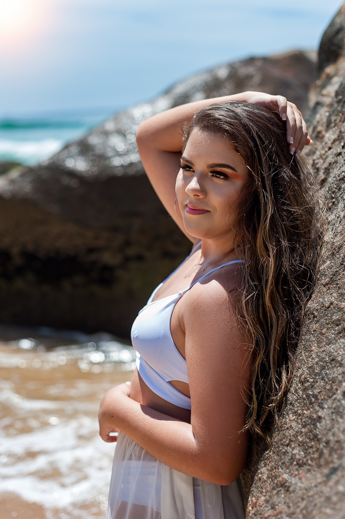 Ensaio fotográfico debutante Sharize realizado na Prainha Rio fotógrafo Wallace Nunes