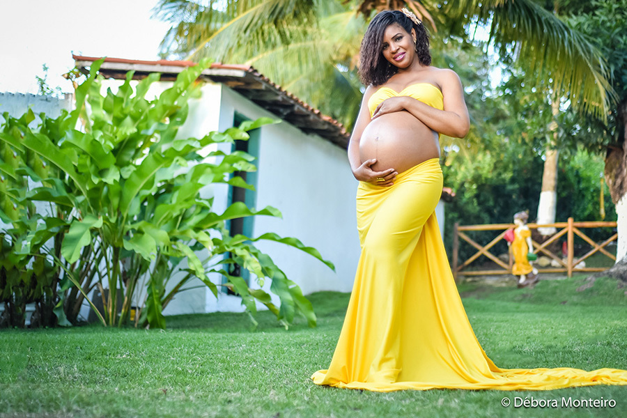 Ensaio de gestante na villa do mar cerimomial