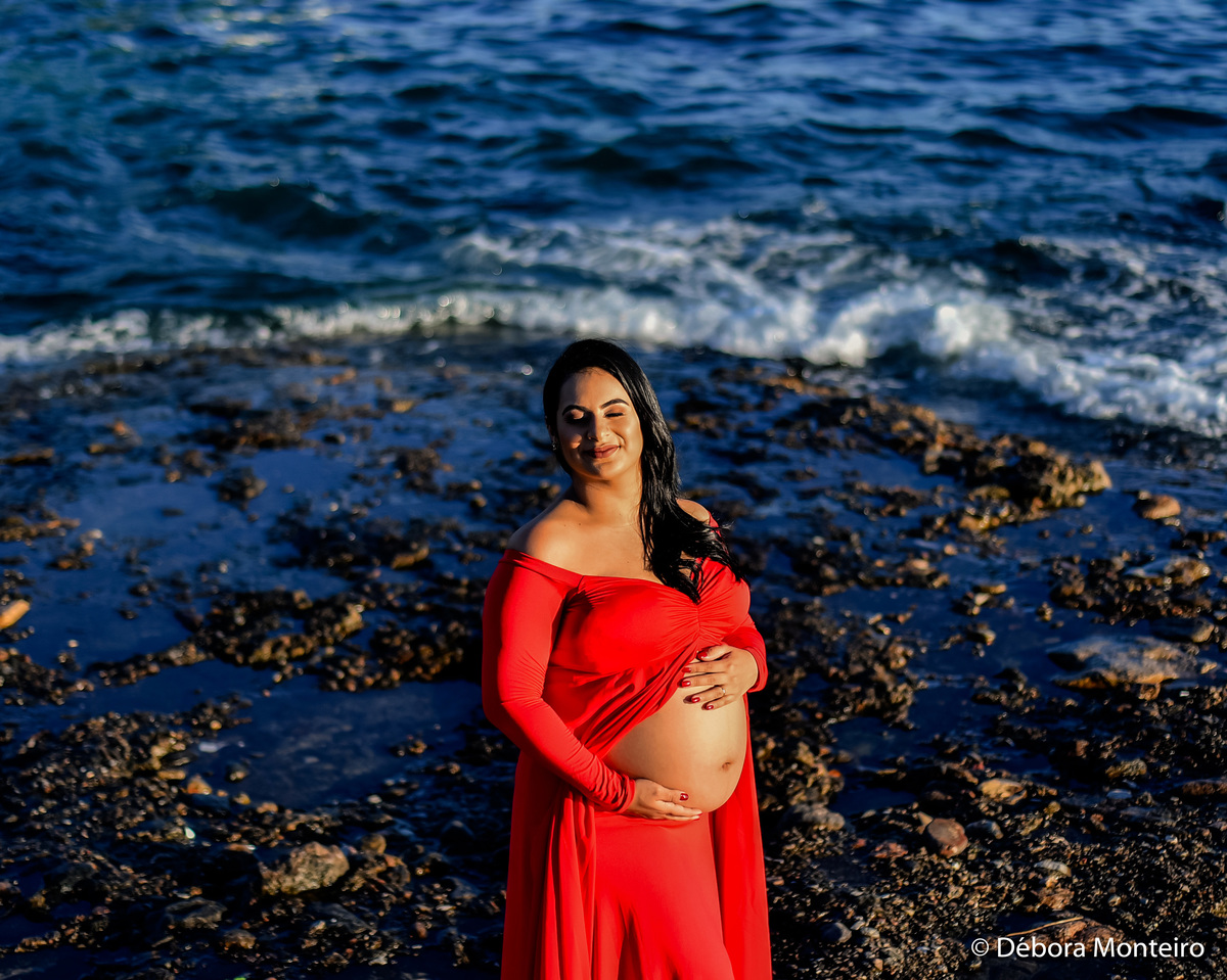 Ensaio gestante na ponta do Humaitá