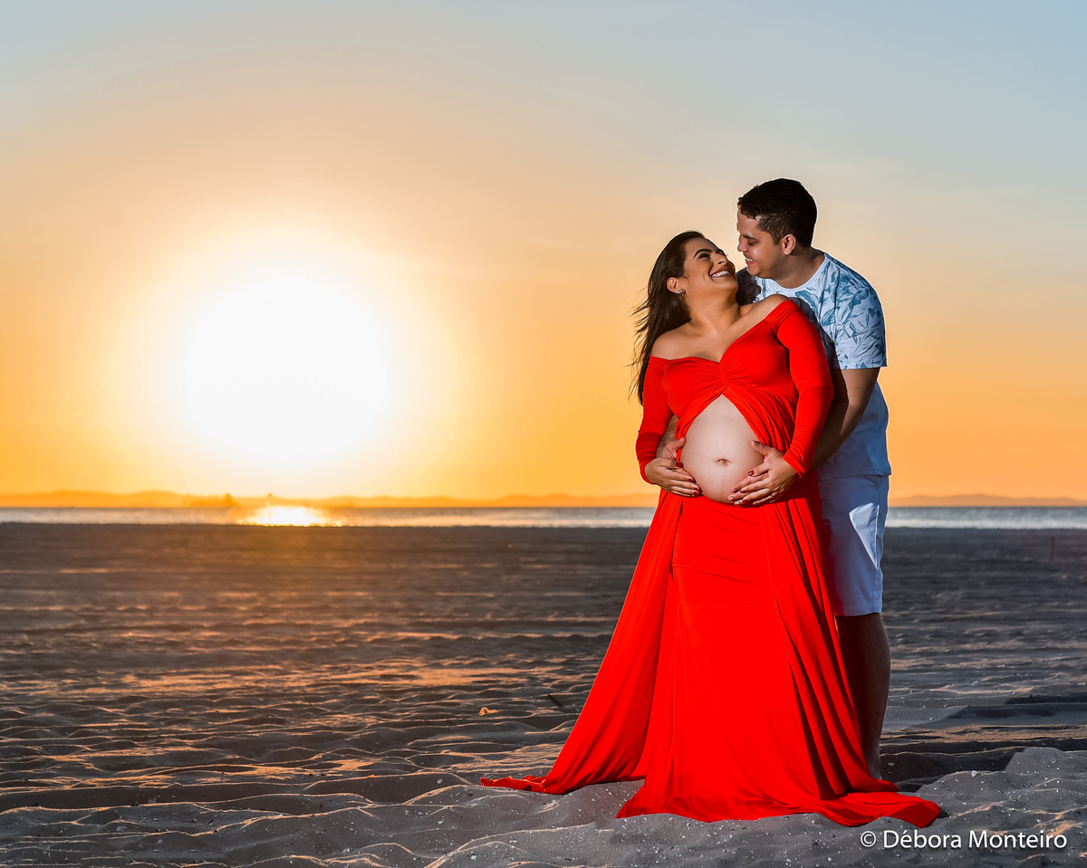 Ensaio gestante na ponta do Humaitá