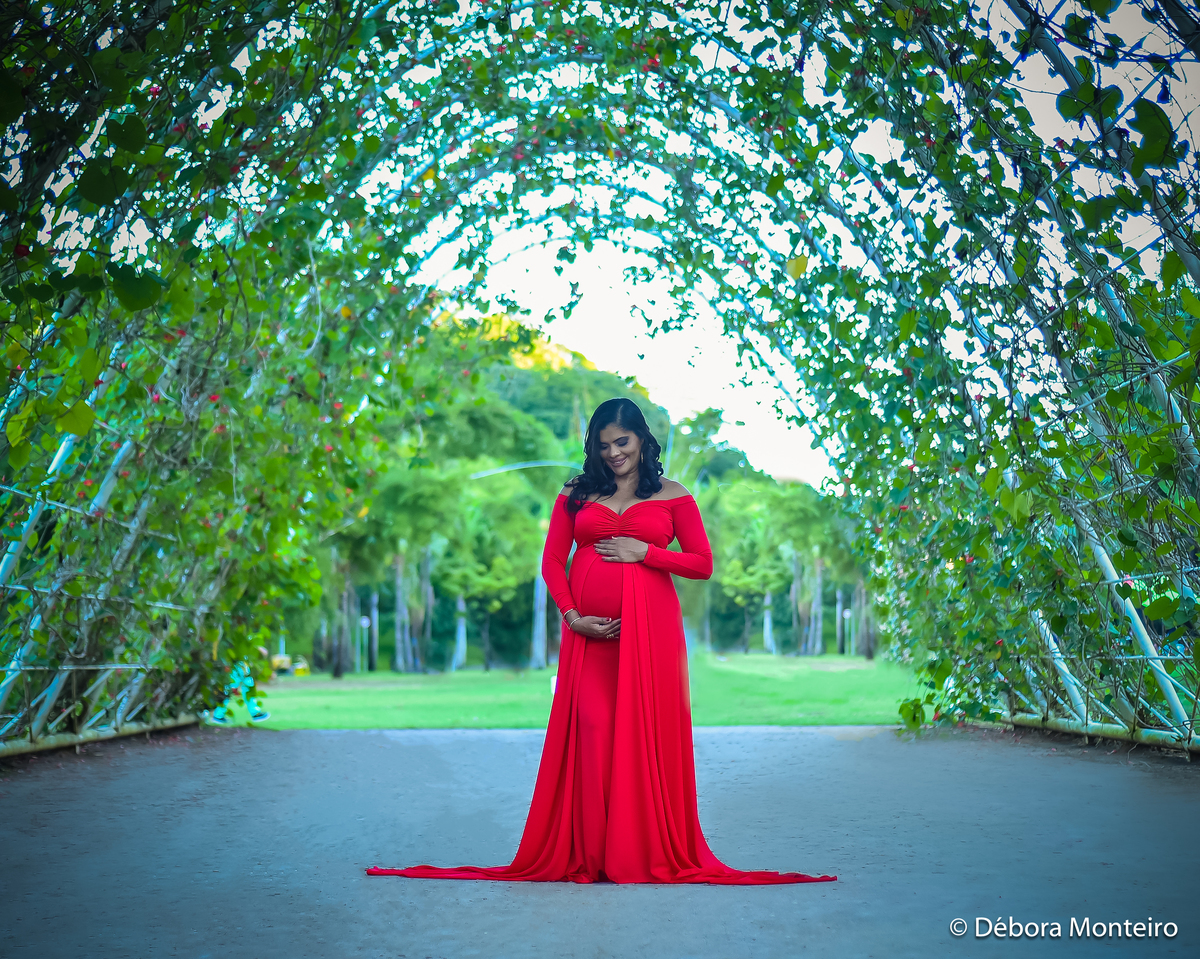 Ensaio de gestante no parque da cidade