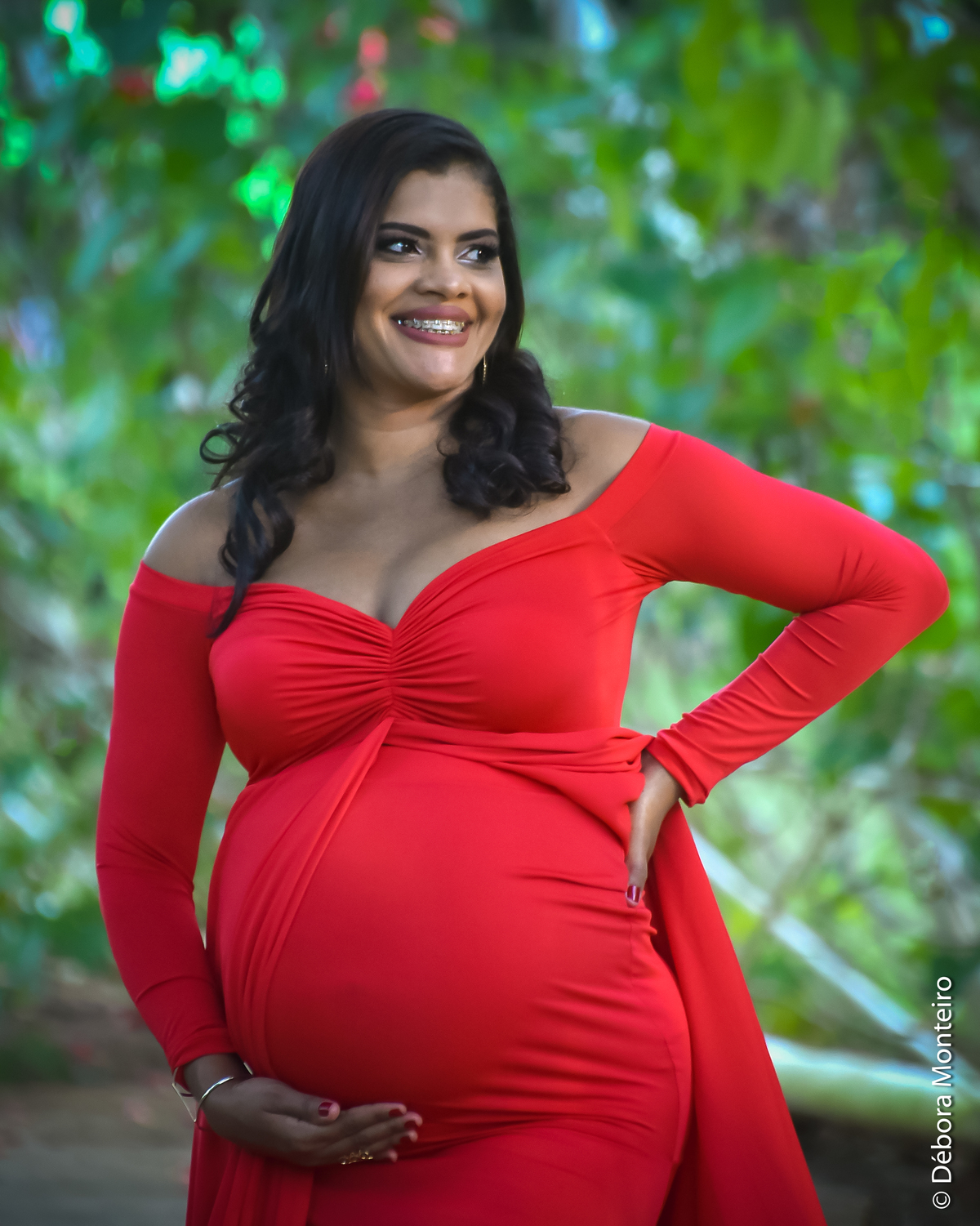 Ensaio de gestante no parque da cidade