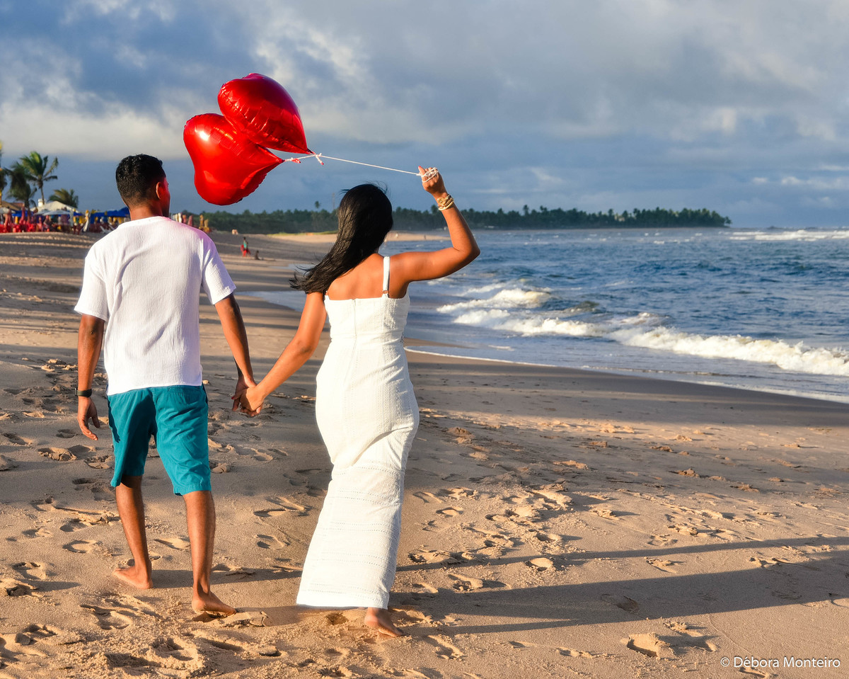 Ensaio pré casamento na praia de buraquinho