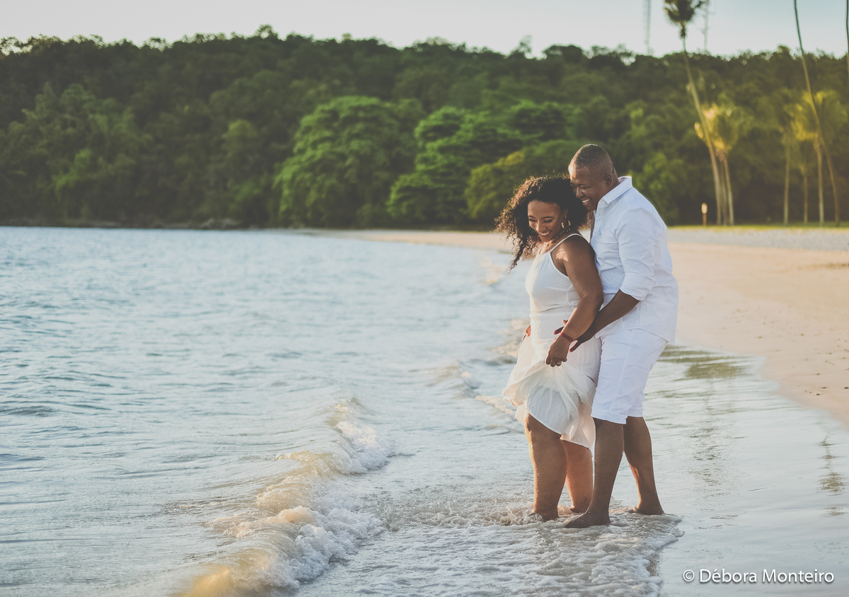 Ensaio casal na praia