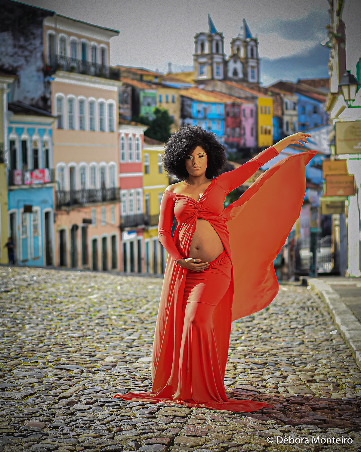 Ensaio de gestante no pelourinho