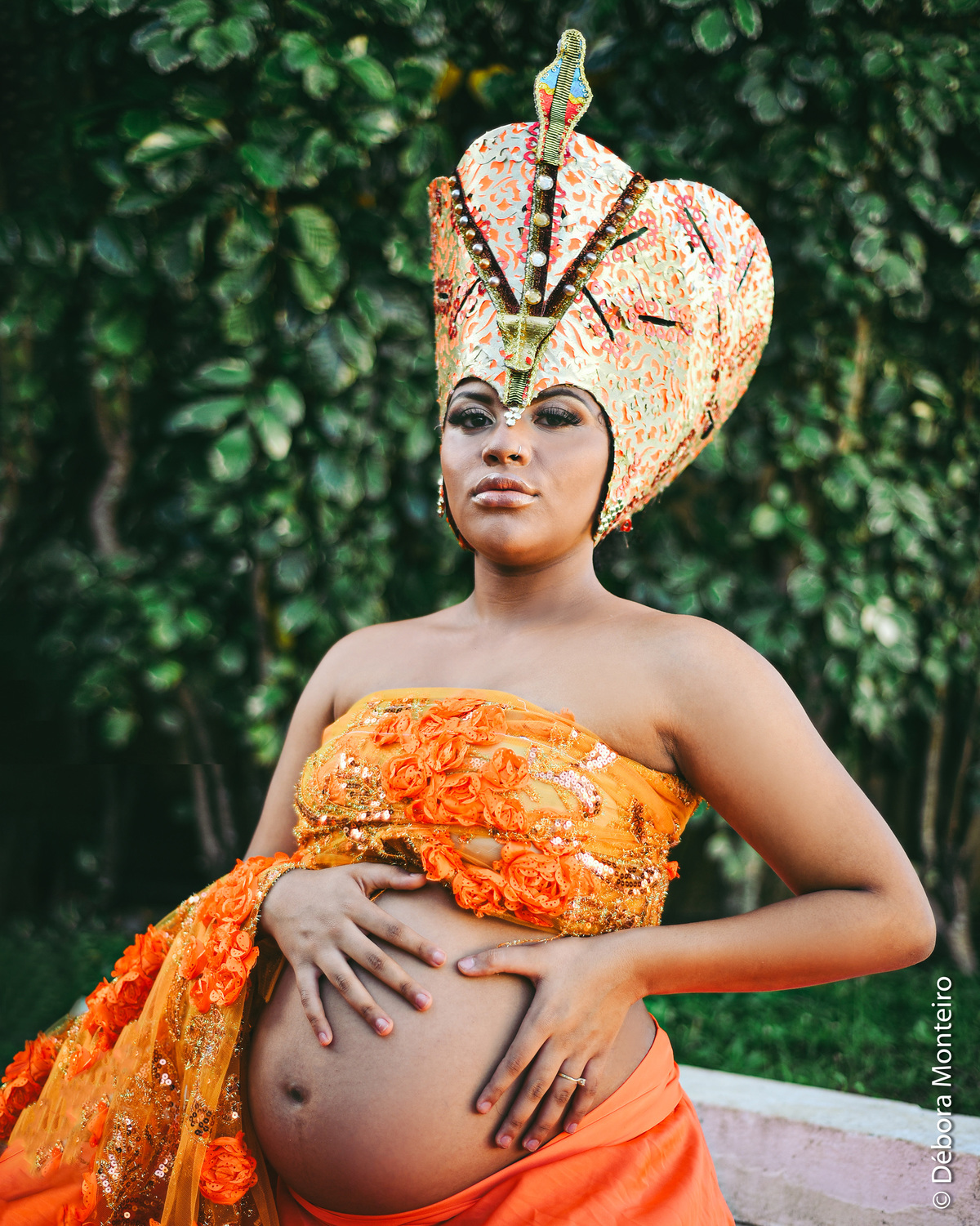 Ensaio de gestante afro