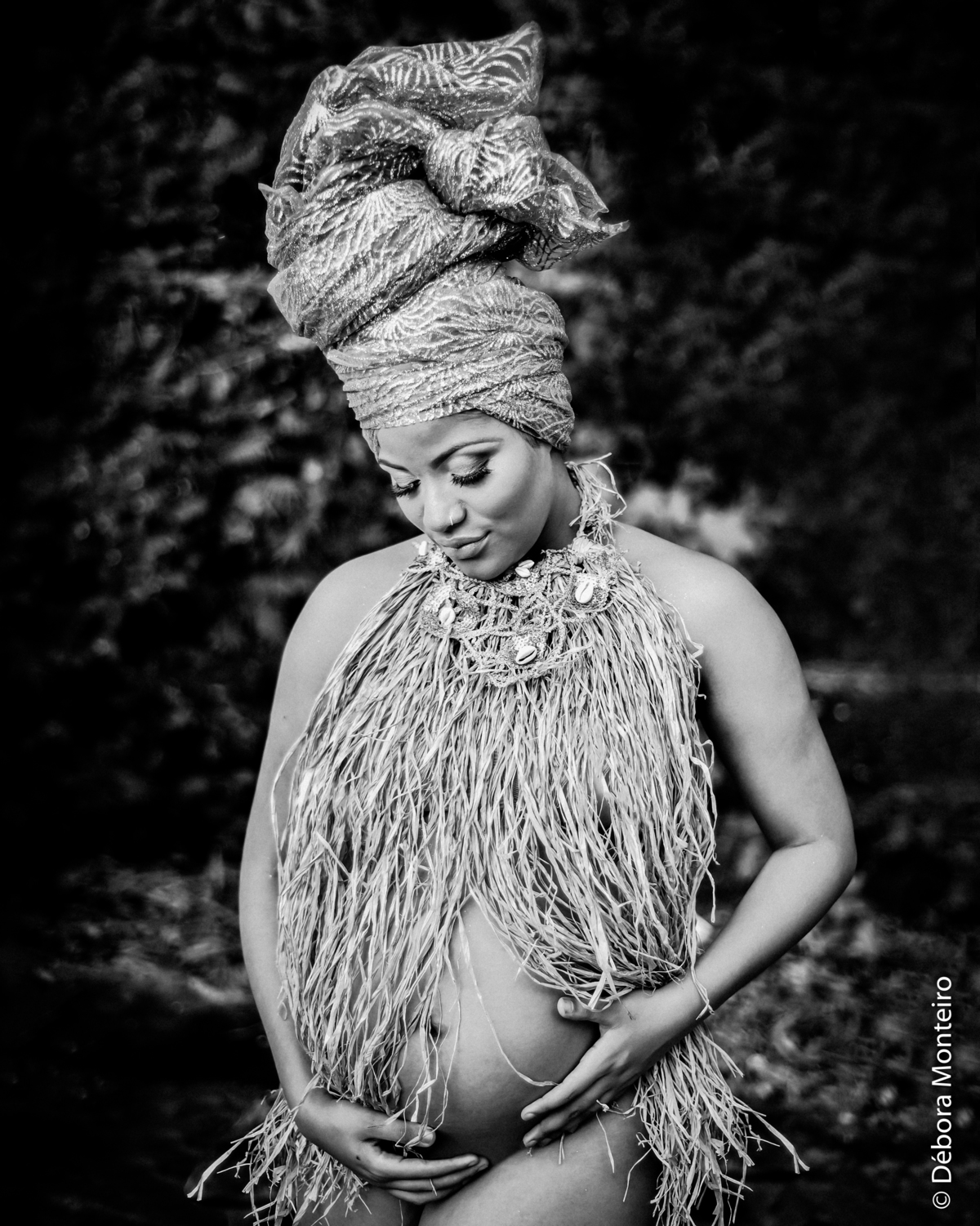Ensaio de gestante afro