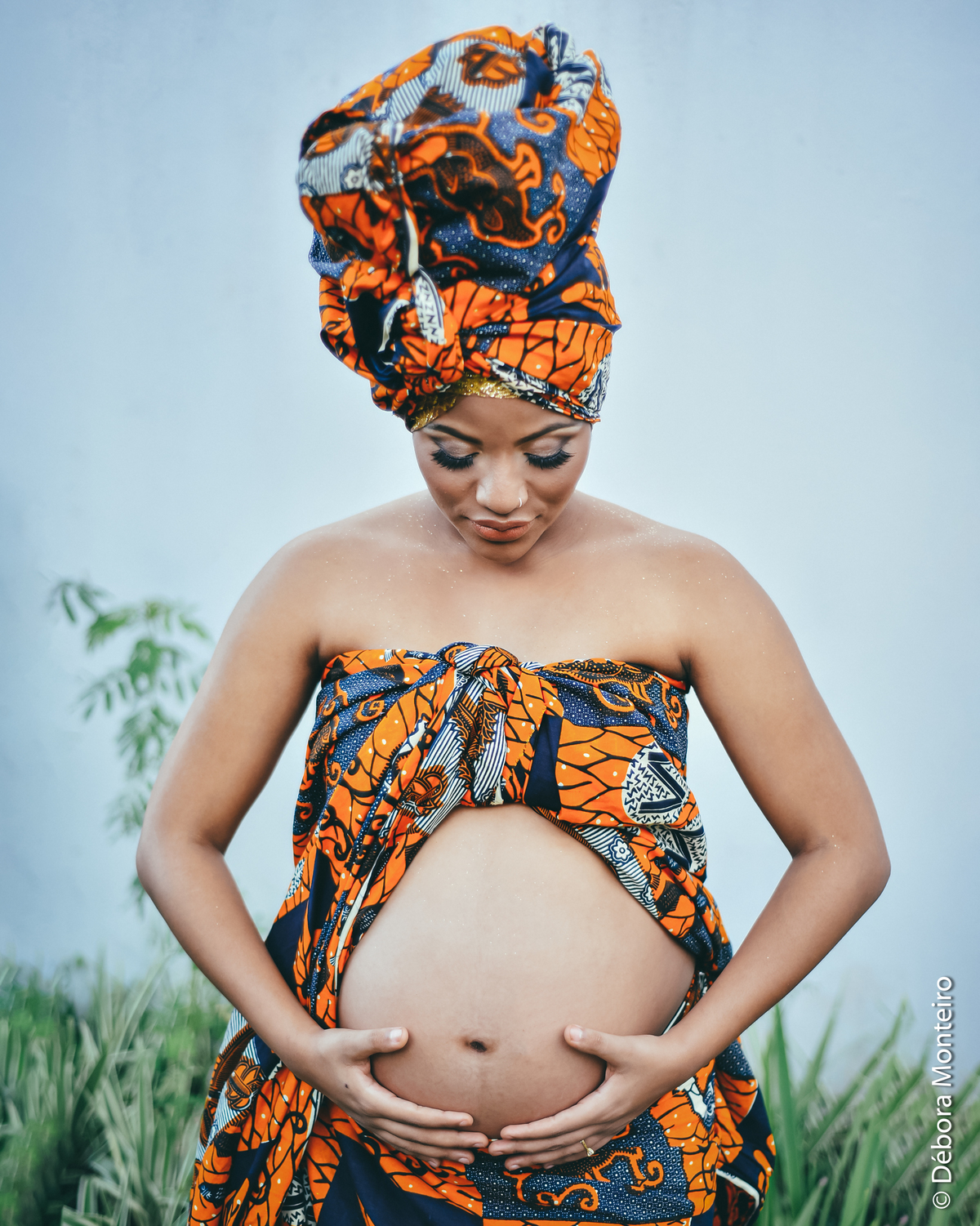 Ensaio de gestante afro