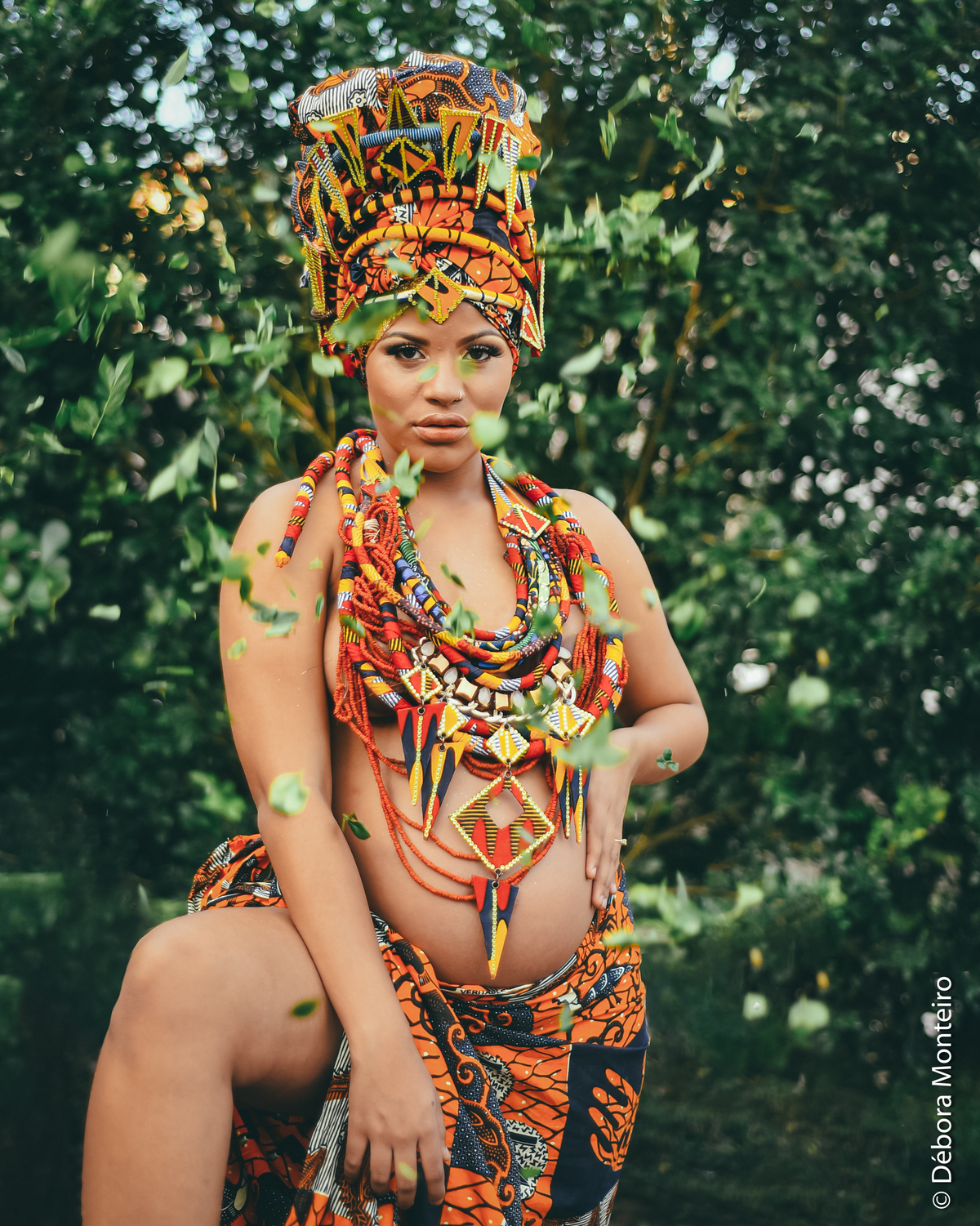 Ensaio de gestante afro