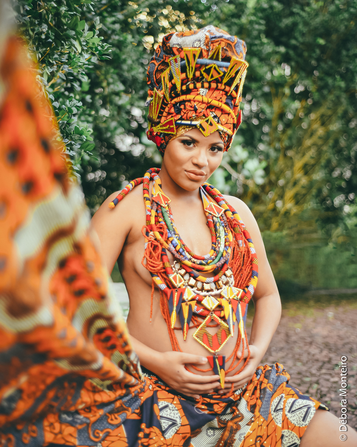 Ensaio de gestante afro