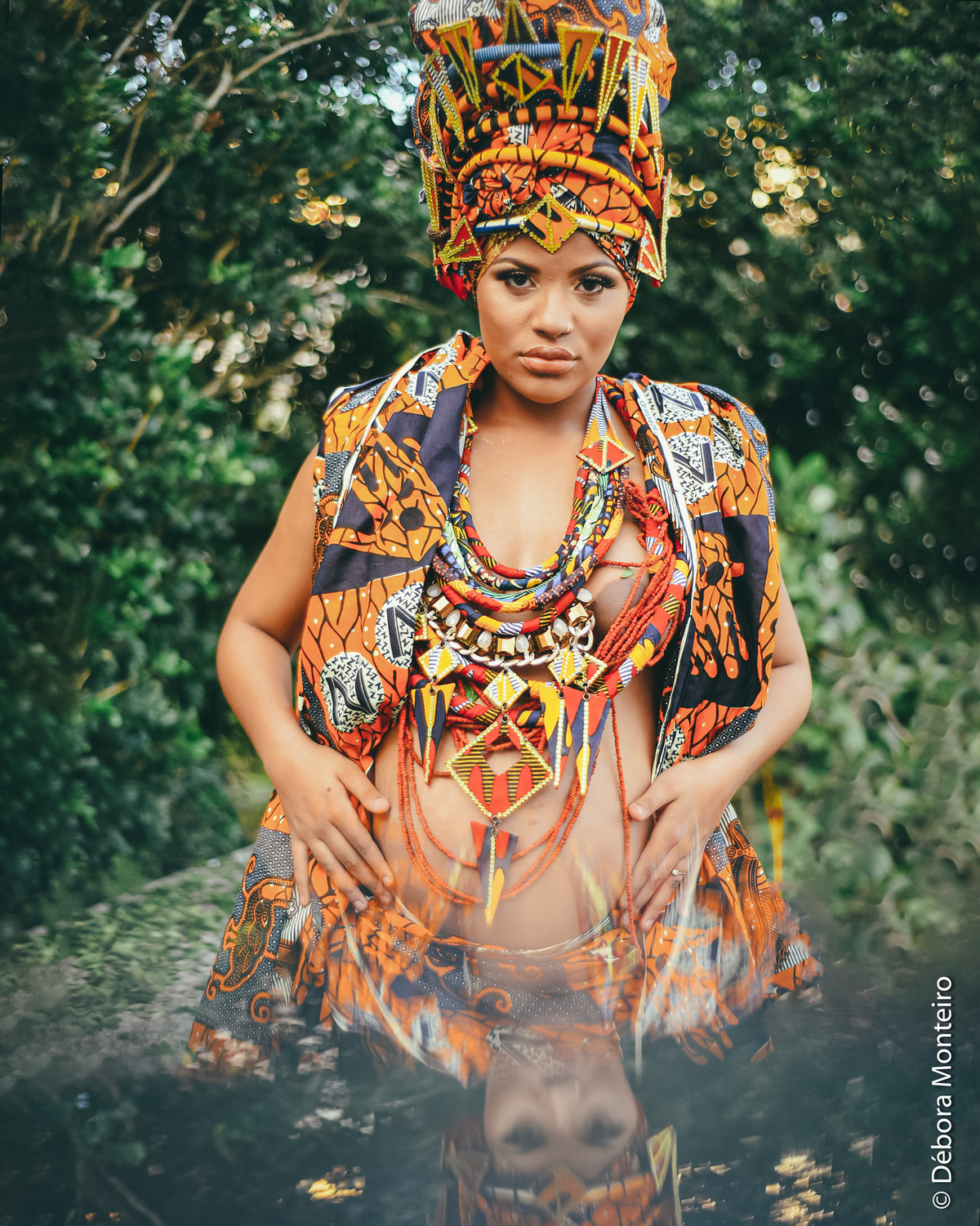 Ensaio de gestante afro