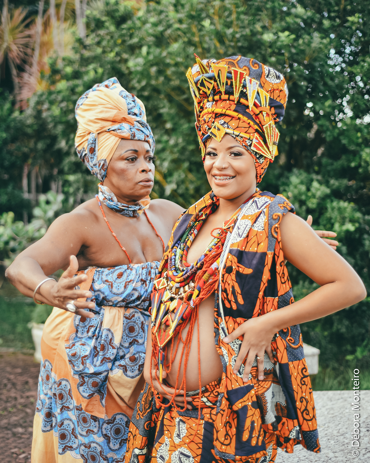 Ensaio de gestante afro
