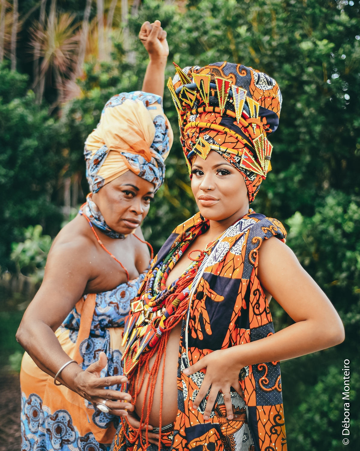 Ensaio de gestante afro