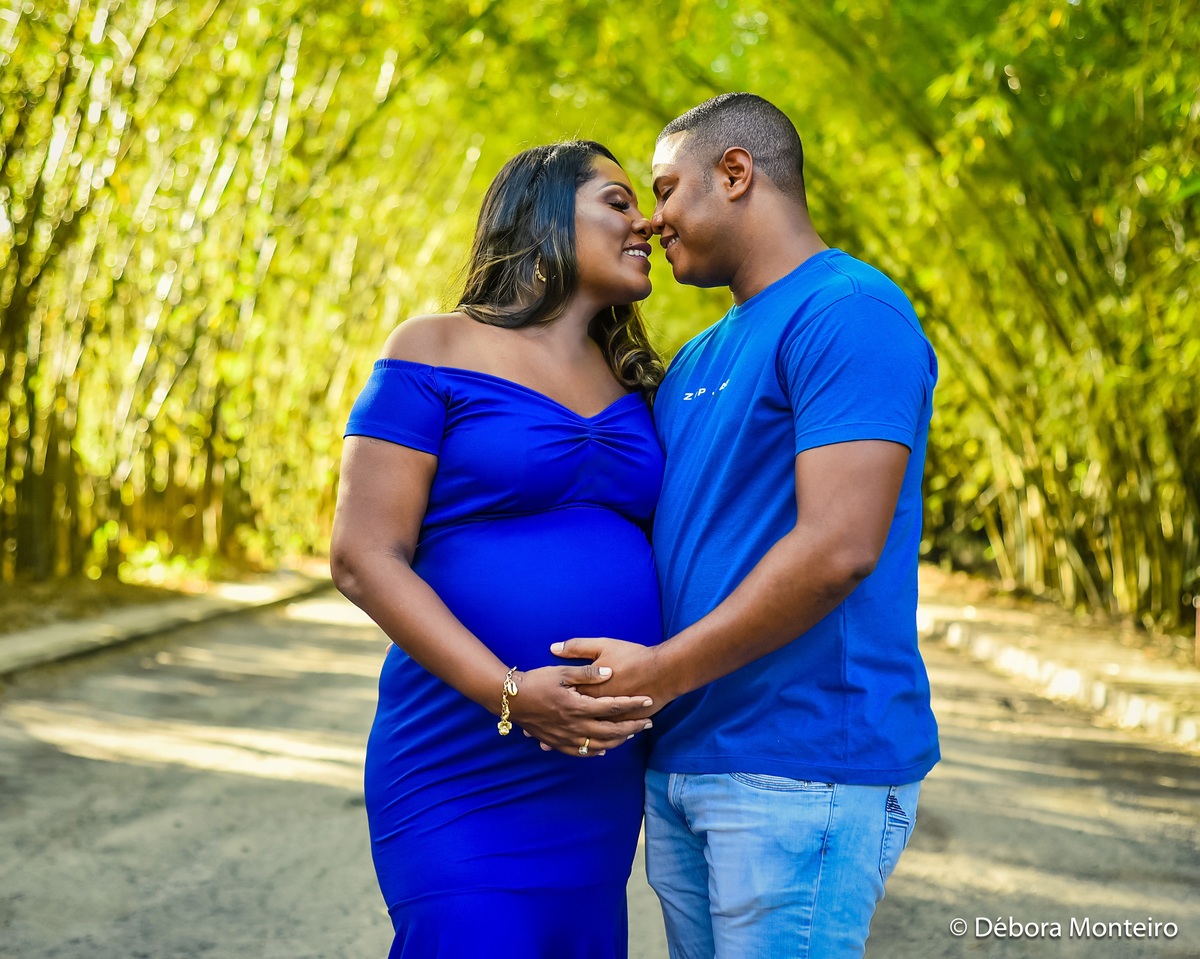 Ensaio de gestante no bambuzal