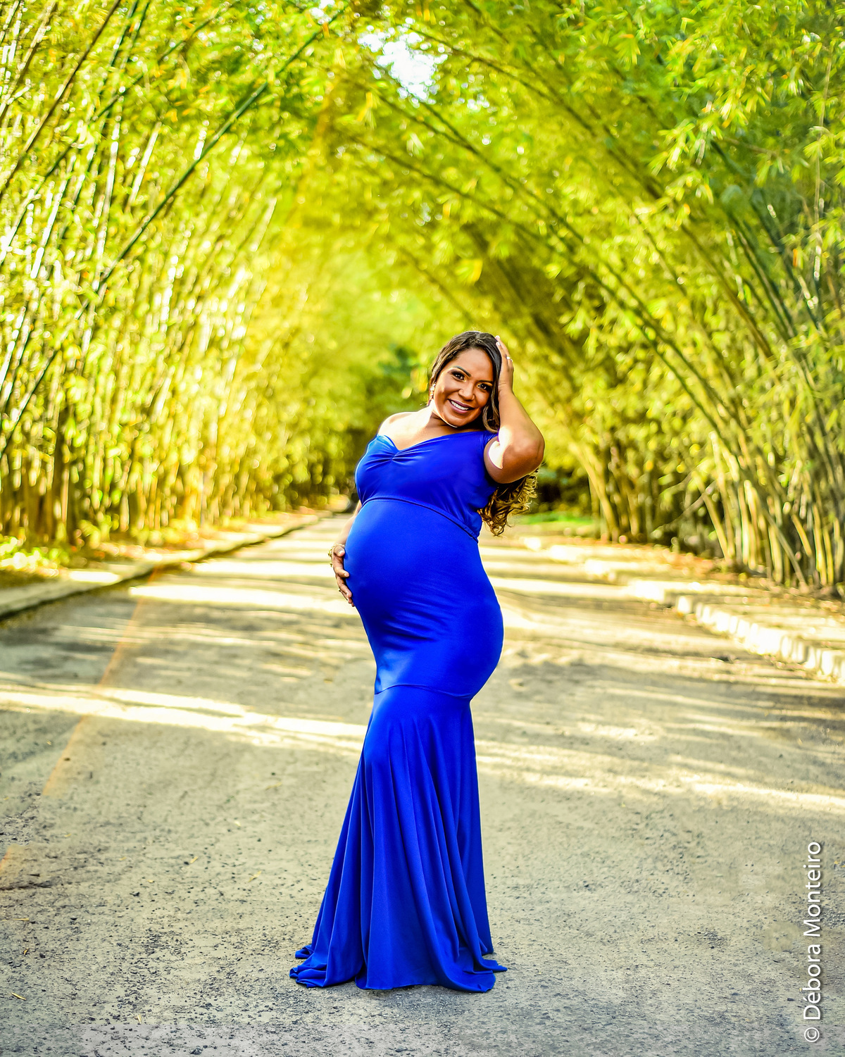 Ensaio de gestante no bambuzal