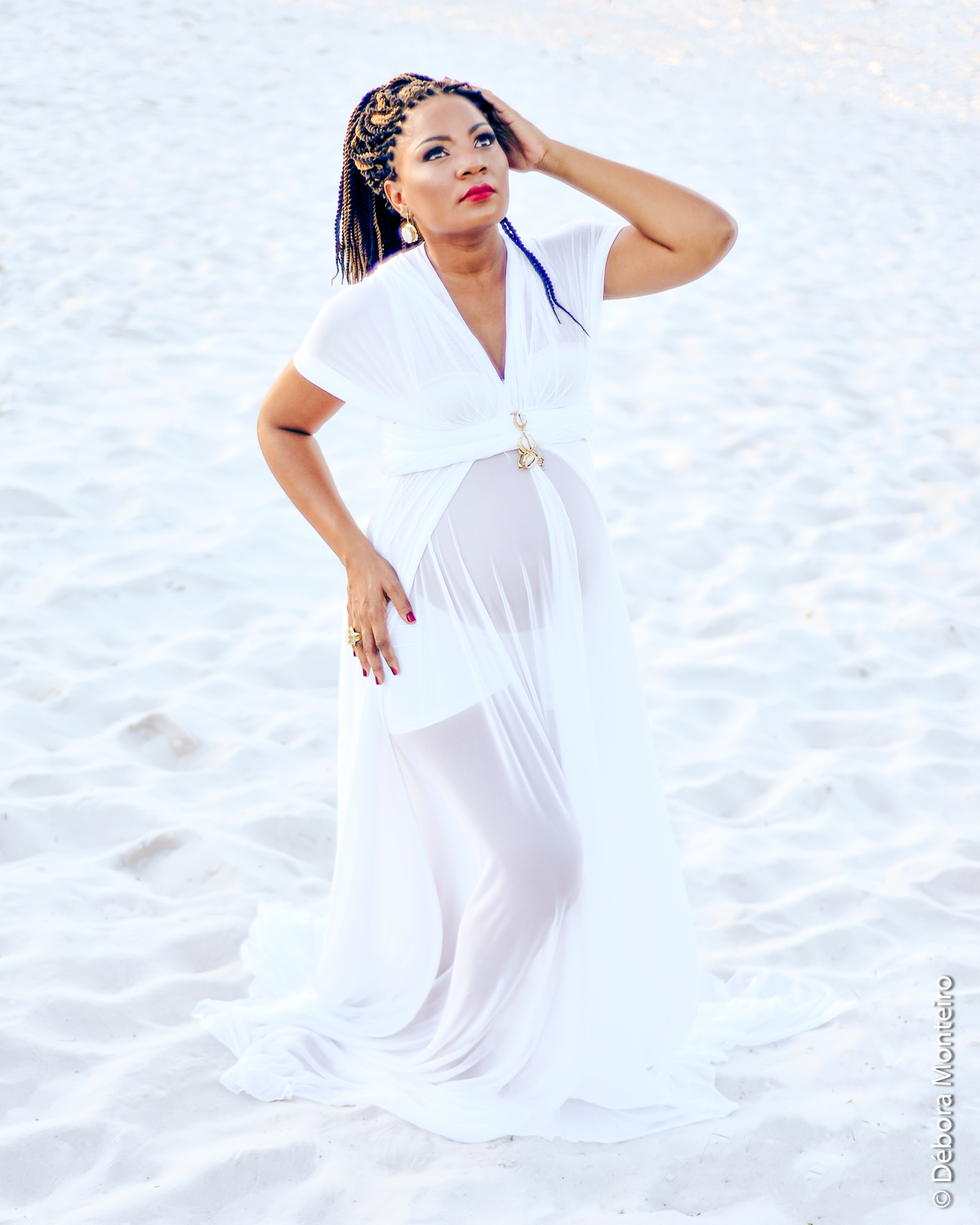 Ensaio de gestante nas dunas em salvador