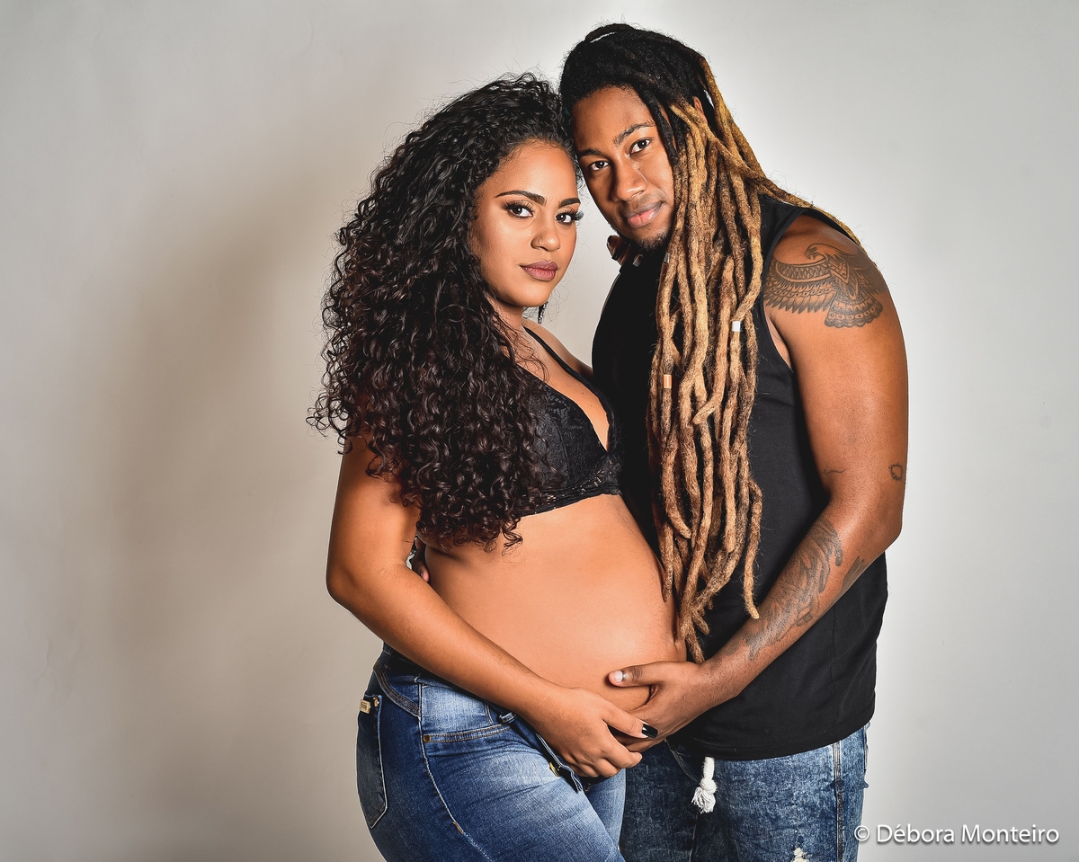 Ensaio de gestante em estúdio Salvador