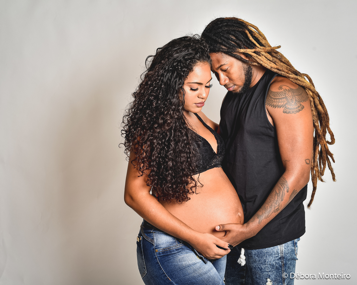 Ensaio de gestante em estúdio Salvador