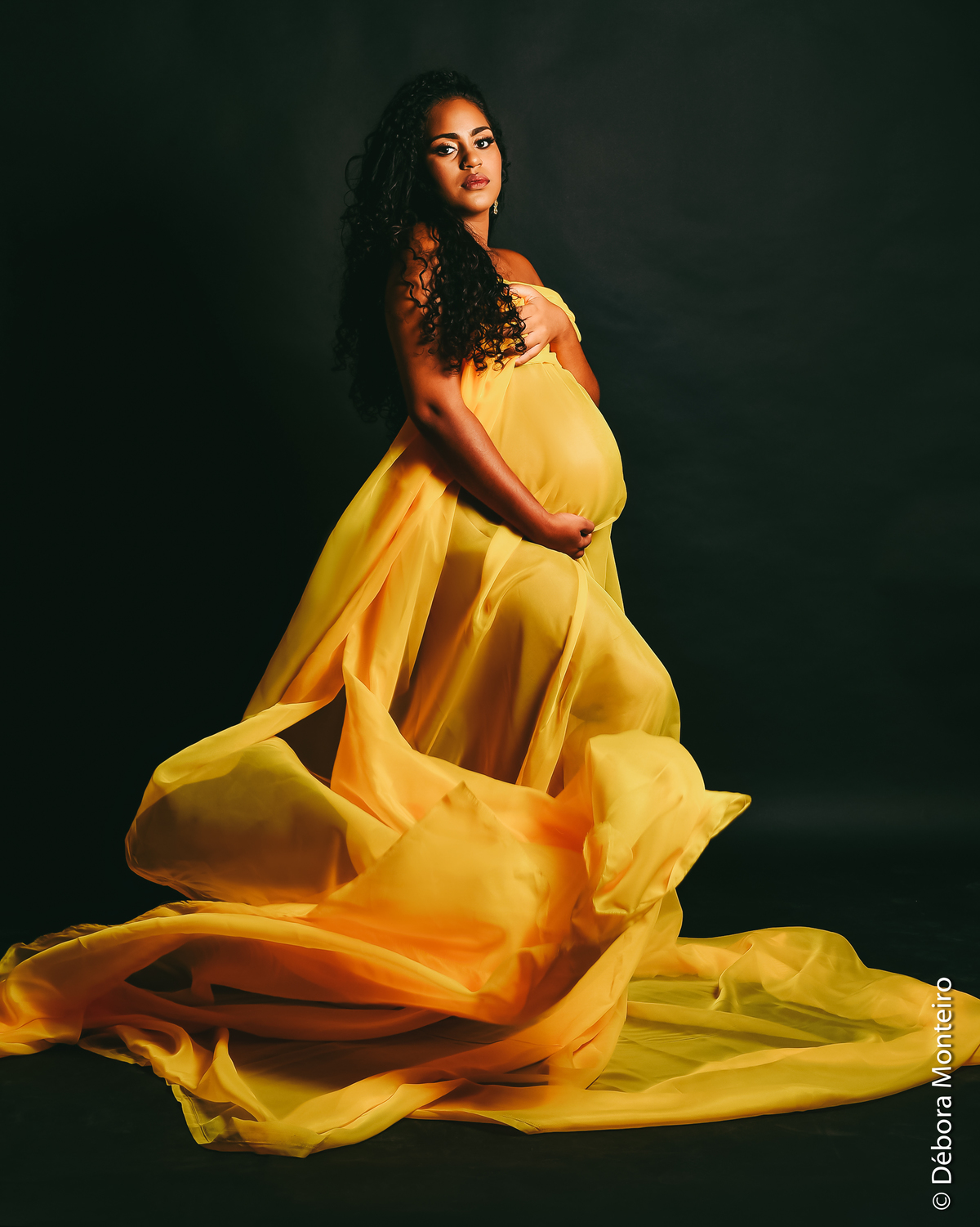 Ensaio de gestante em estúdio Salvador