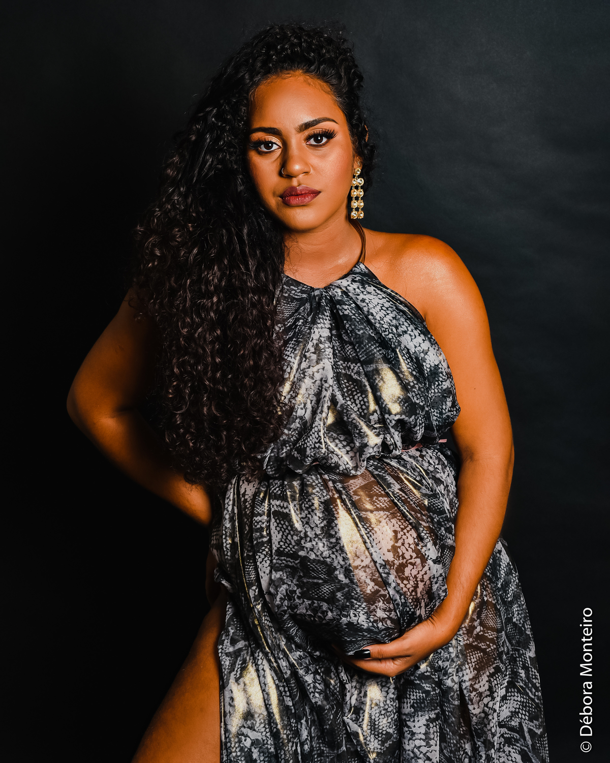 Ensaio de gestante em estúdio Salvador