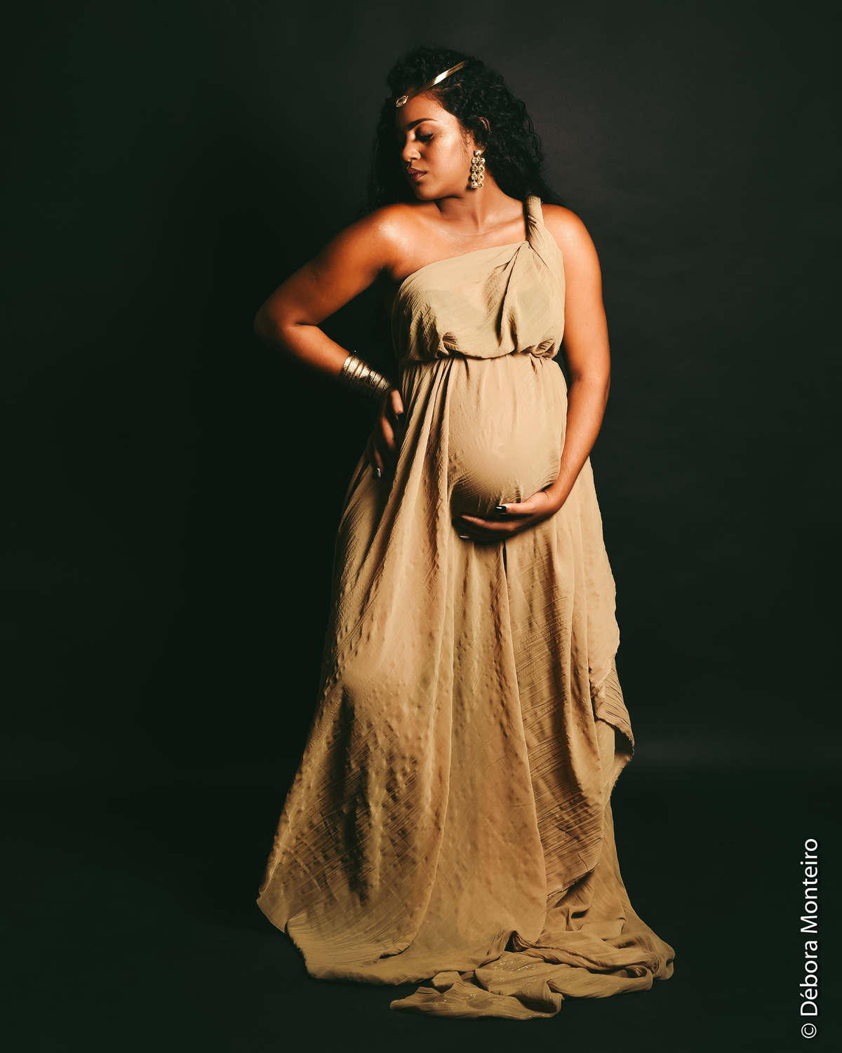 Ensaio de gestante em estúdio Salvador
