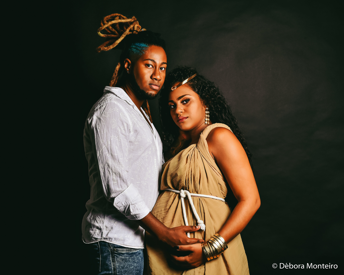 Ensaio de gestante em estúdio Salvador