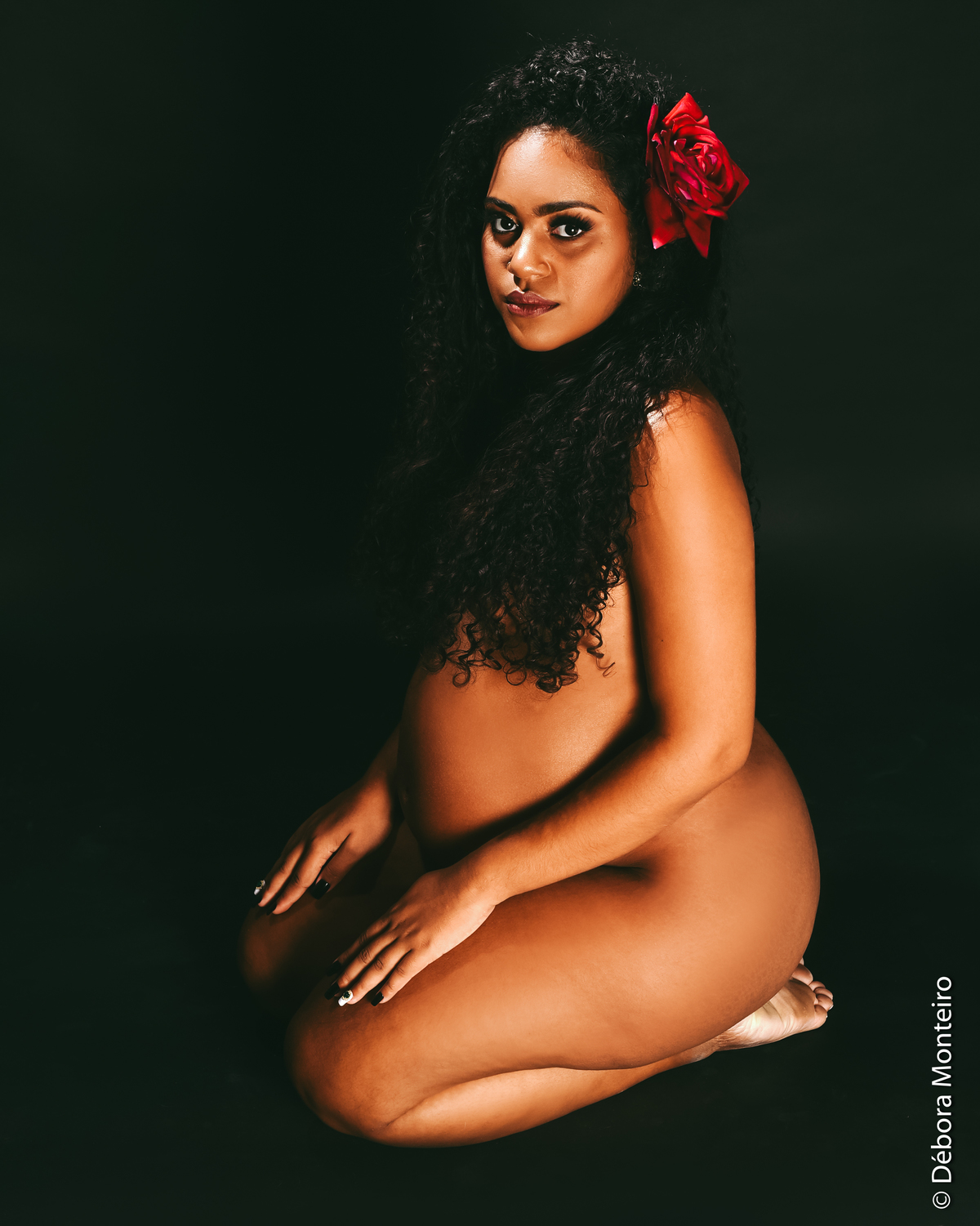 Ensaio de gestante em estúdio Salvador