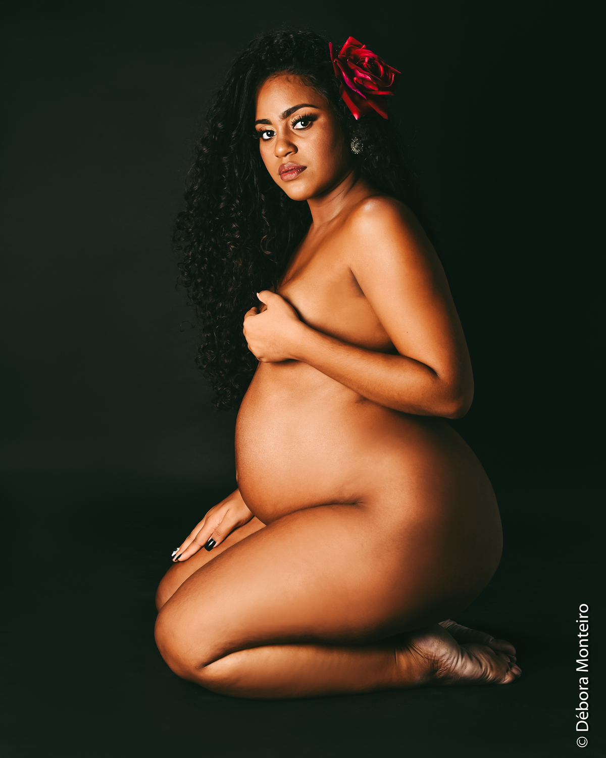 Ensaio de gestante em estúdio Salvador