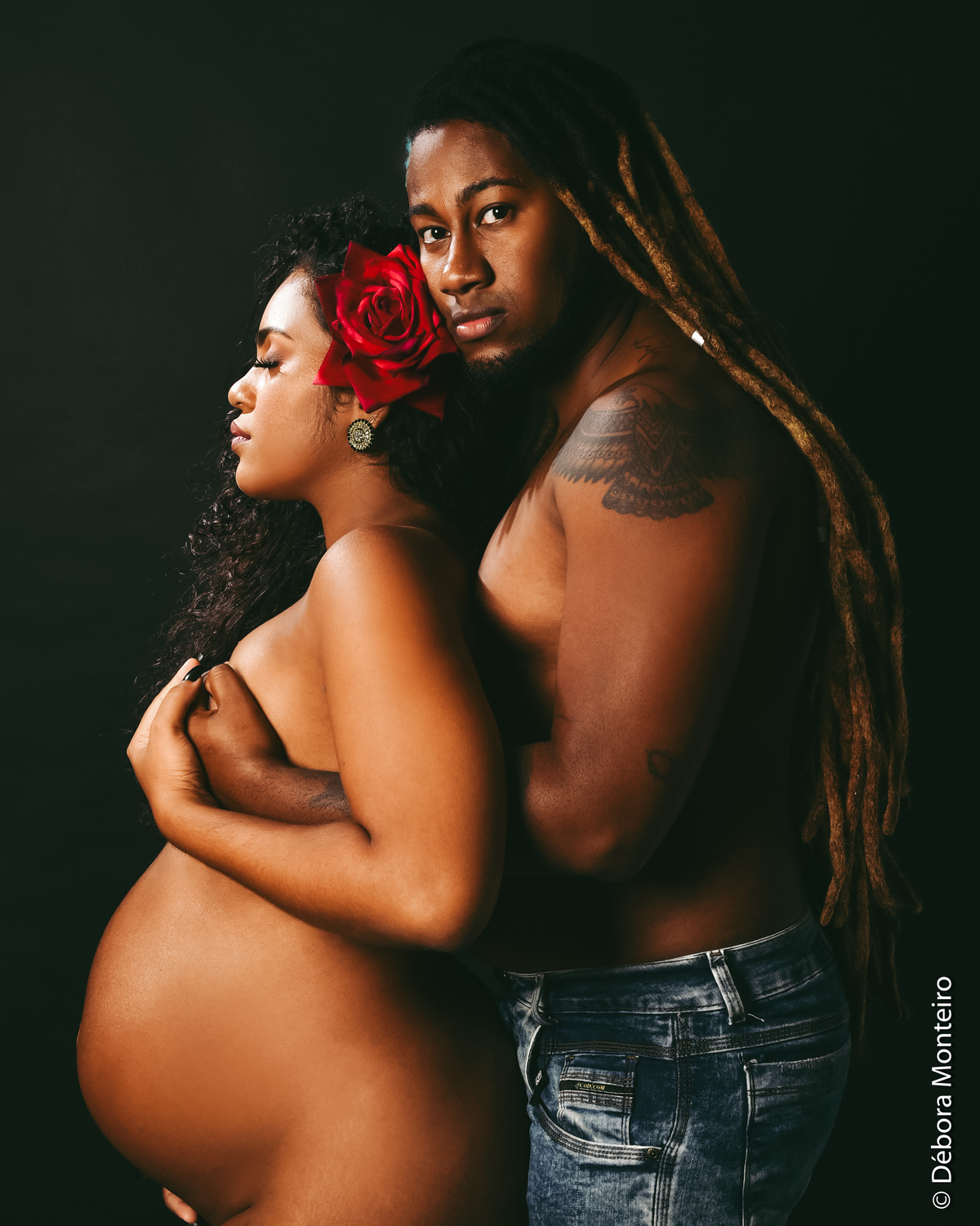 Ensaio de gestante em estúdio Salvador