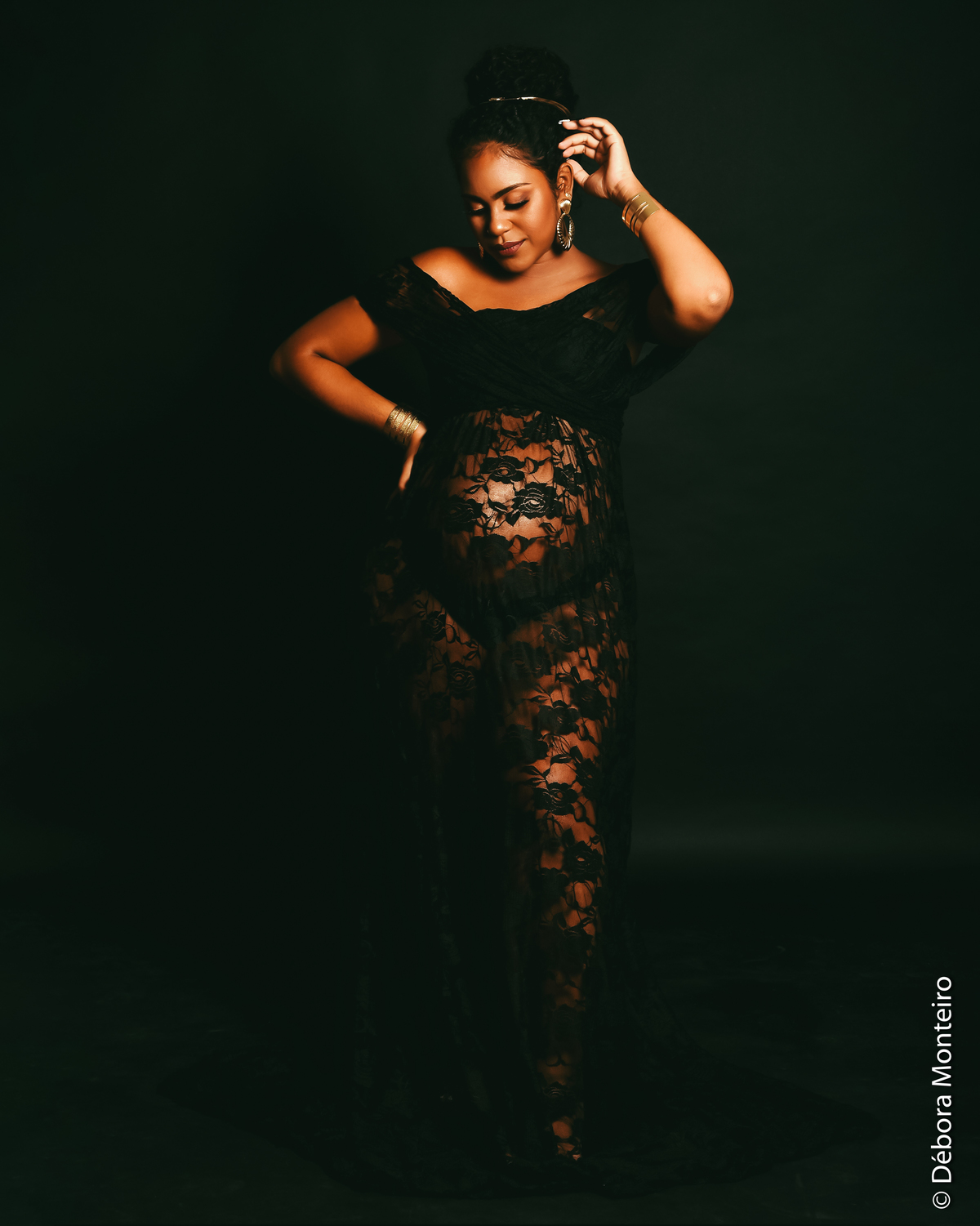 Ensaio de gestante em estúdio Salvador