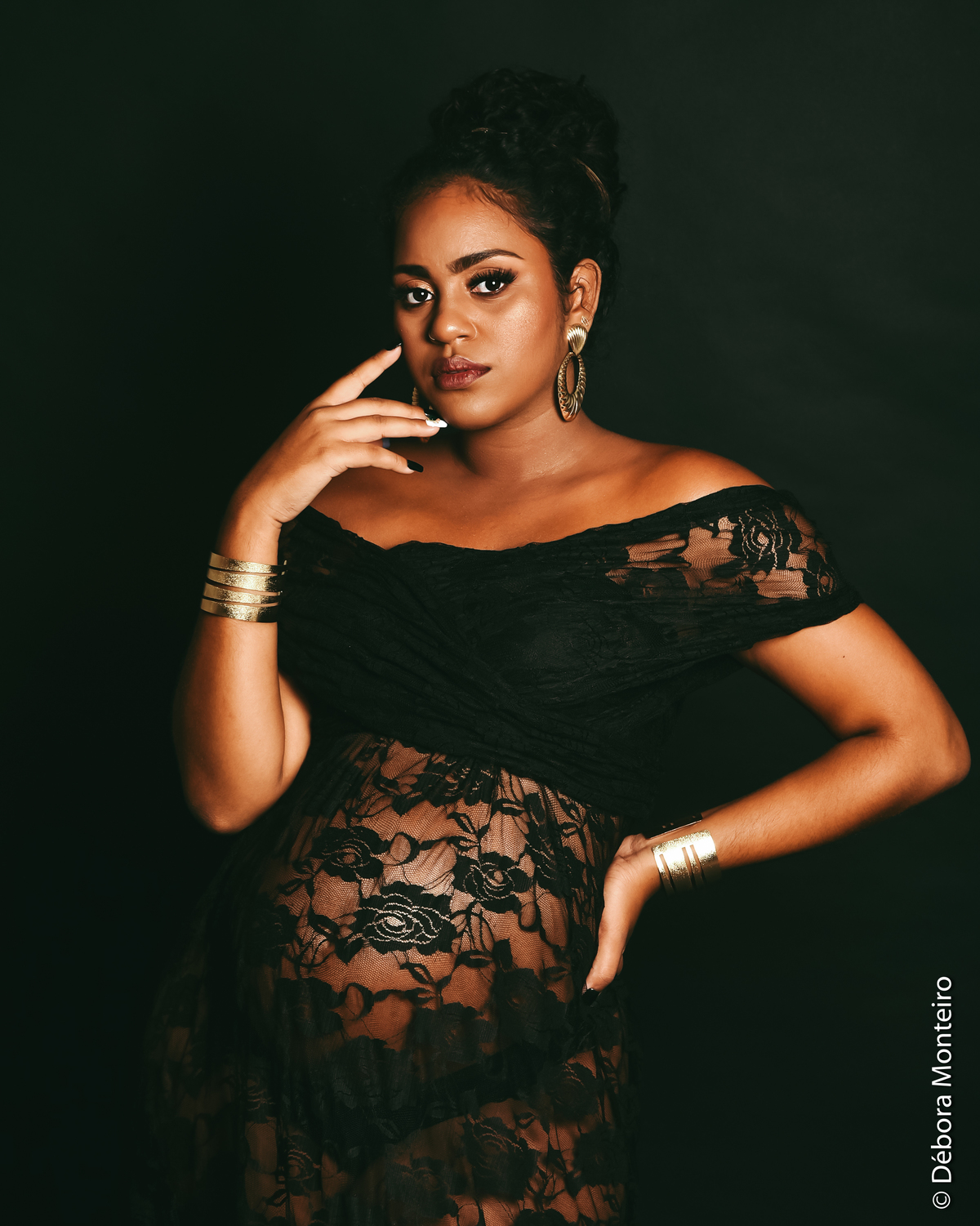 Ensaio de gestante em estúdio Salvador