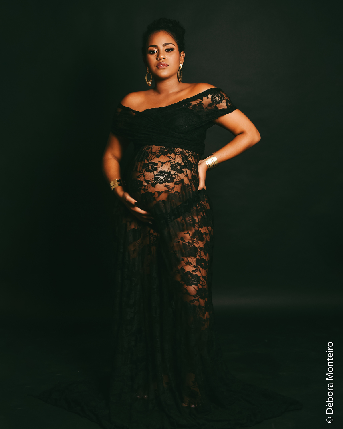 Ensaio de gestante em estúdio Salvador