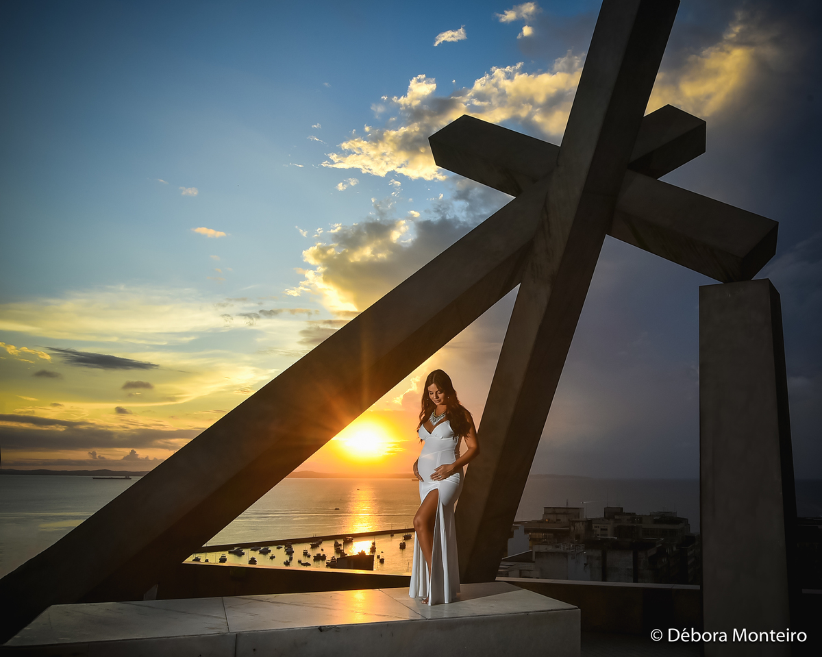 Ensaio de gestante praça da cruz caída