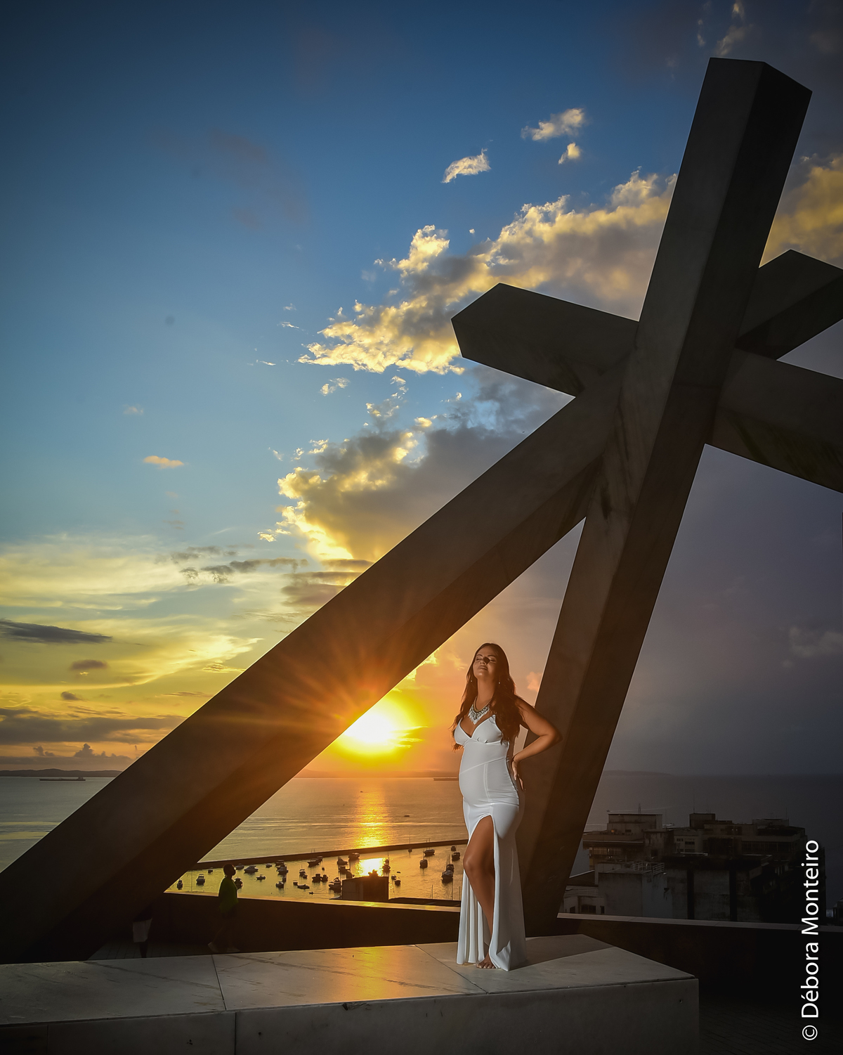 Ensaio de gestante praça da cruz caída