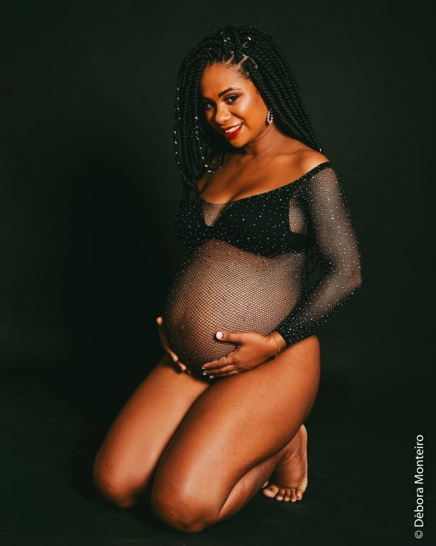 Ensaio de gestante em estúdio salvador