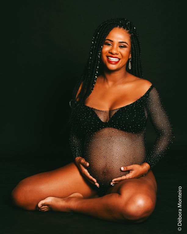 Ensaio de gestante em estúdio salvador