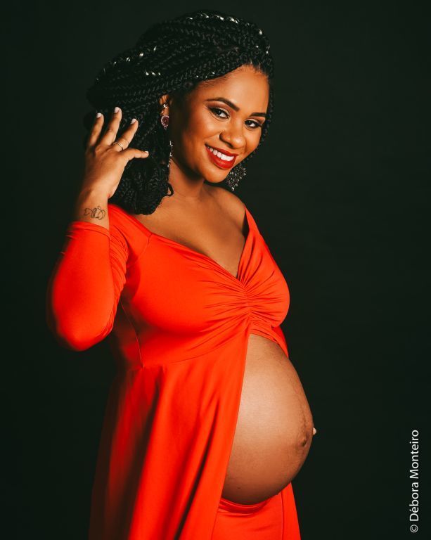 Ensaio de gestante em estúdio salvador