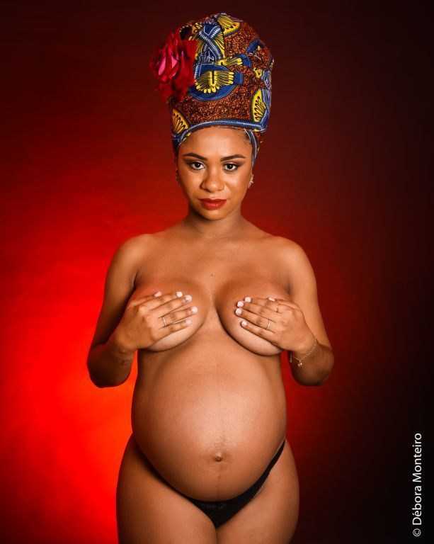 Ensaio de gestante Nu