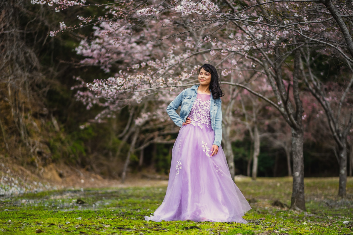 ensaio debutante no sakura, ensaio de debutante na primavera japonesa, ensaio diferente no Japao, fotografo no Japao, ensaio debutante no Japao